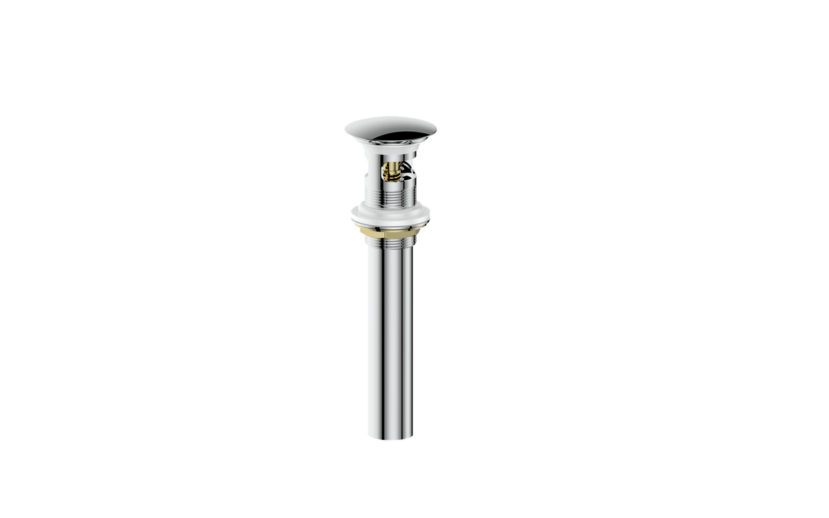 Vogt Mushroom Pop-up Drain with Overflow - Chrome