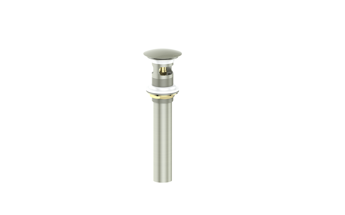 Vogt Mushroom Pop-up Drain with Overflow - Brushed Nickel