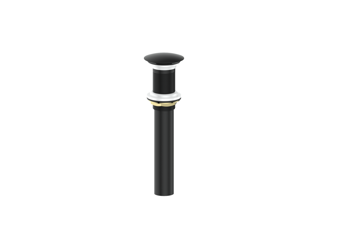 Vogt Mushroom Pop-up Drain Without Overflow - Matte Black
