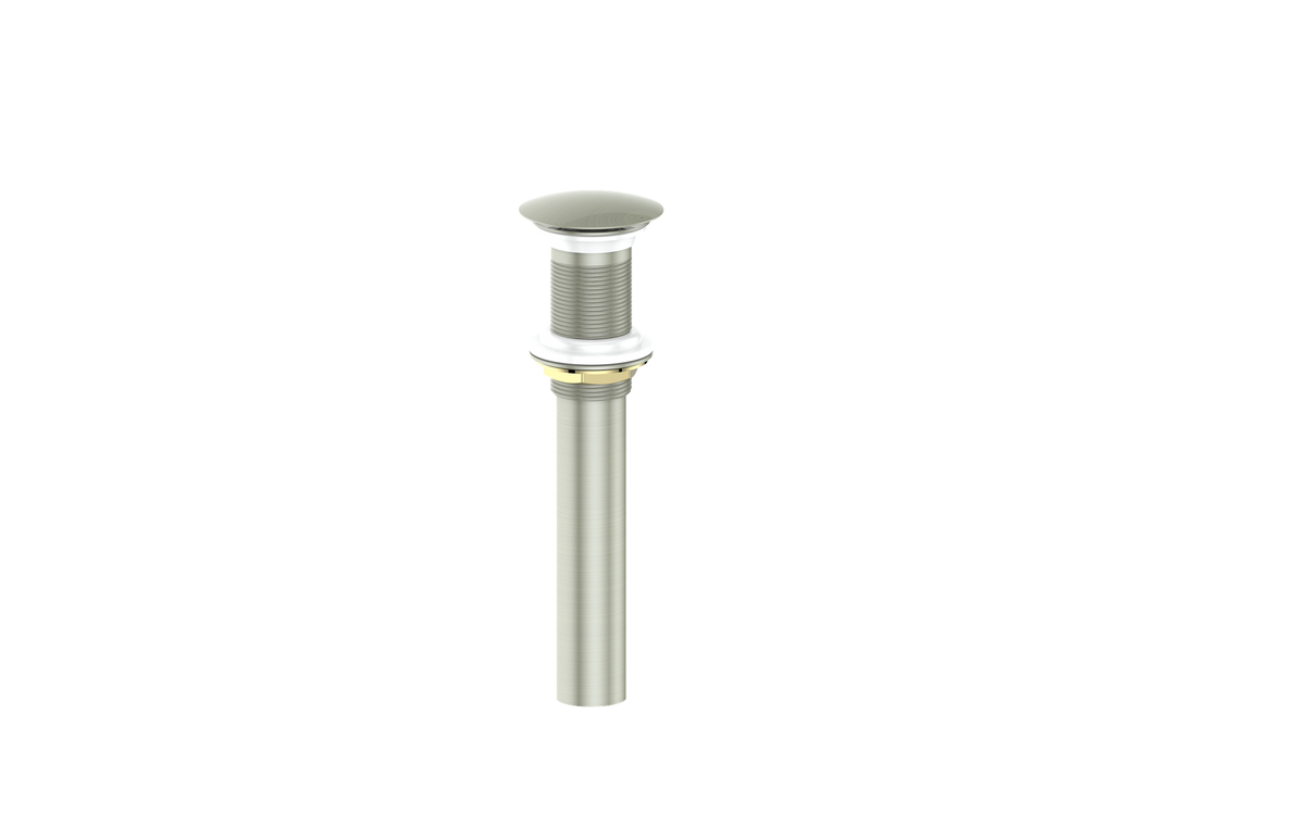 Vogt Mushroom Pop-up Drain Without Overflow - Brushed Nickel
