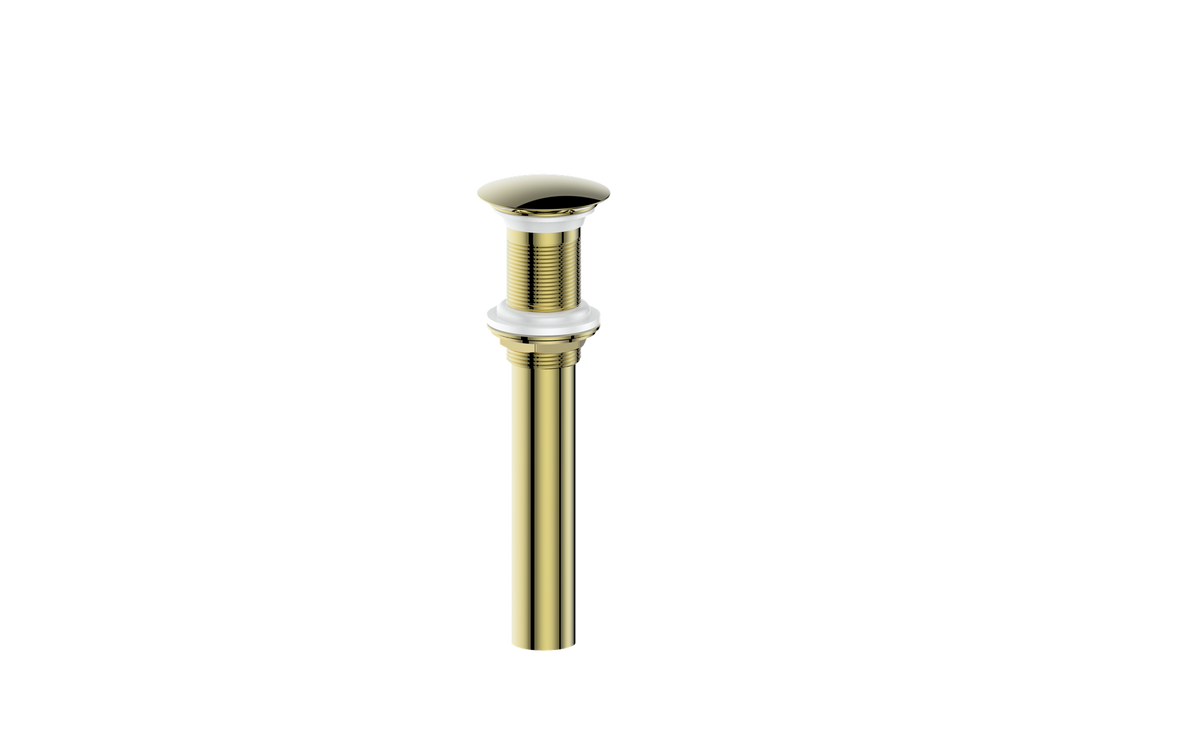 Vogt Mushroom Pop-up Drain Without Overflow - Brushed Gold