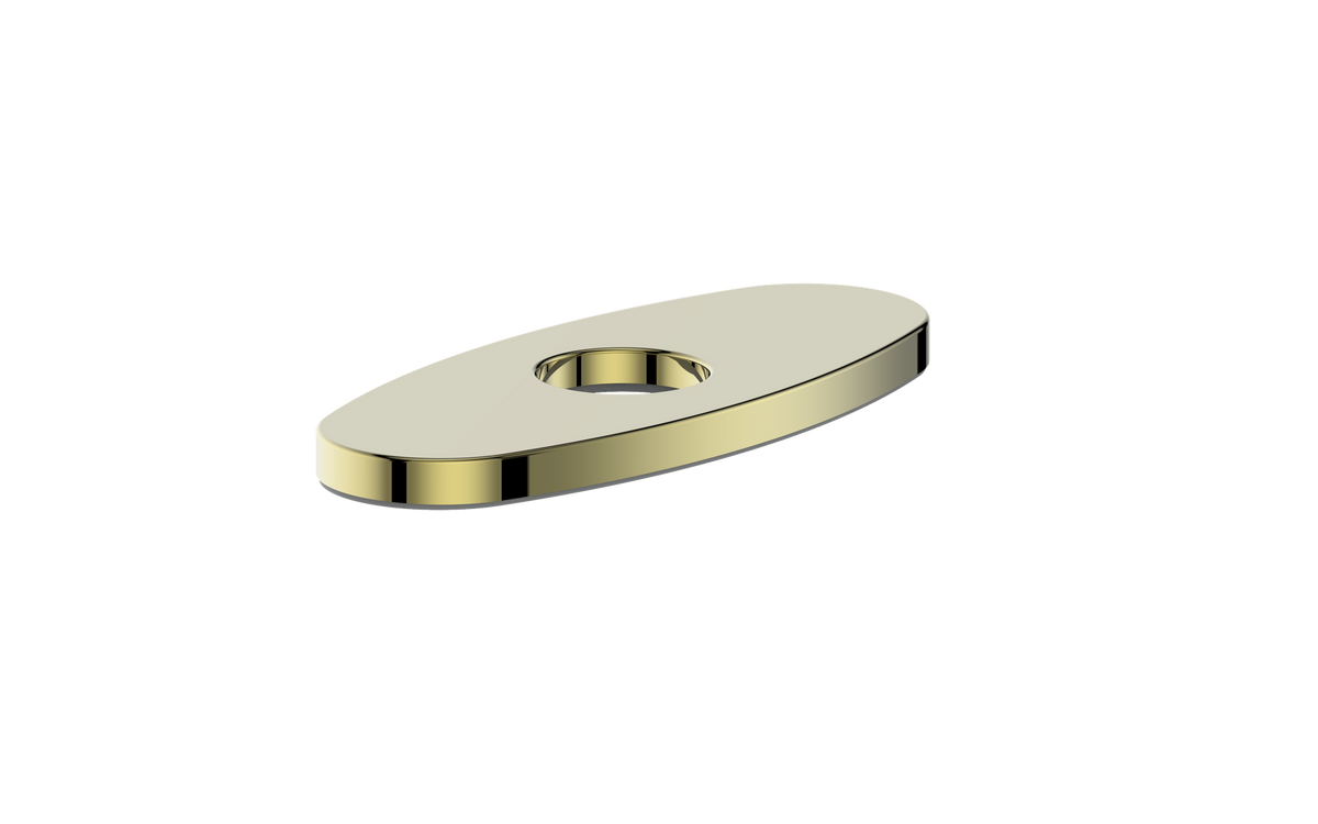 Vogt Oval Cover Plate for Lavatory Faucet - Brushed Gold