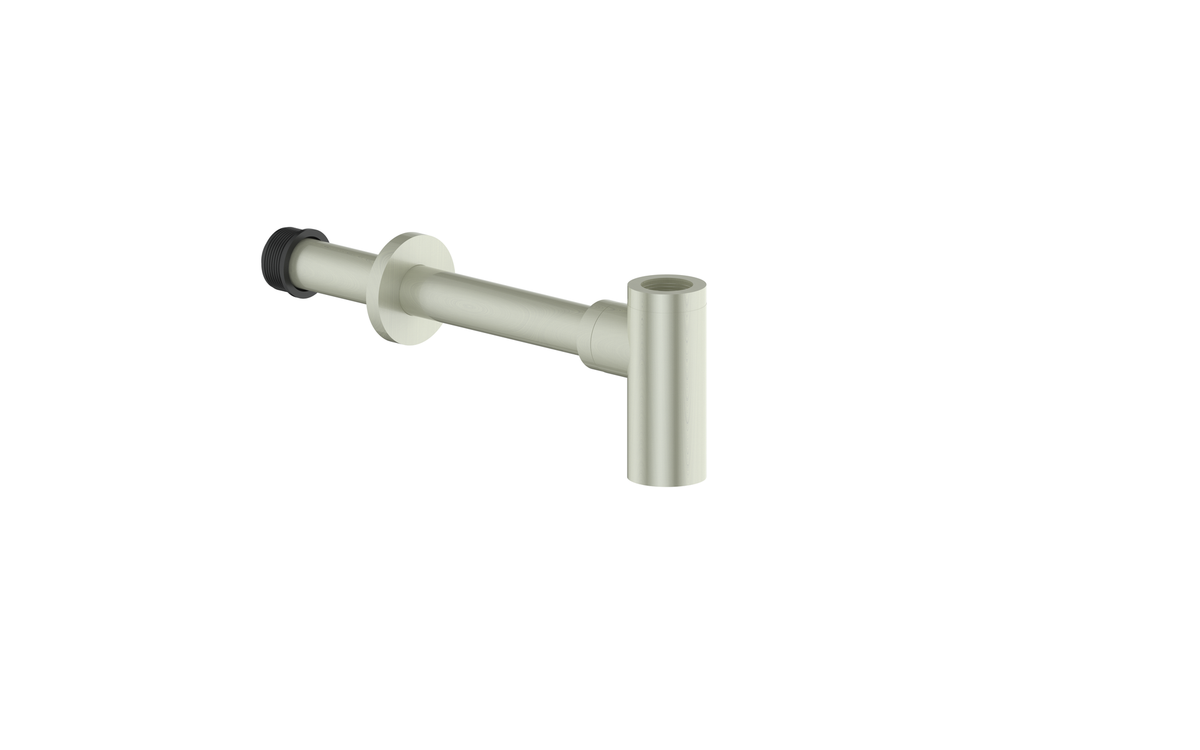 Vogt P-trap Round - Brushed Nickel