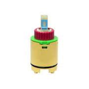 Vogt Pressure Balanced Ceramic Disk Cartridge with Balancing Spool - Polished Nickel/Matte Black