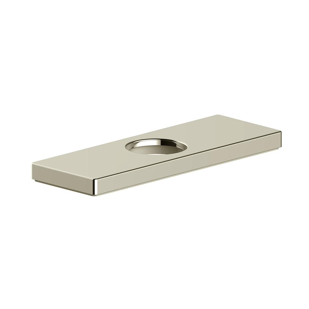 Vogt Rectangular Cover Plate for Lavatory Faucet - Brushed Nickel