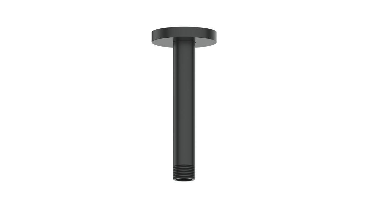 Vogt Round 6" Ceiling Mount Shower Arm - Matte Black