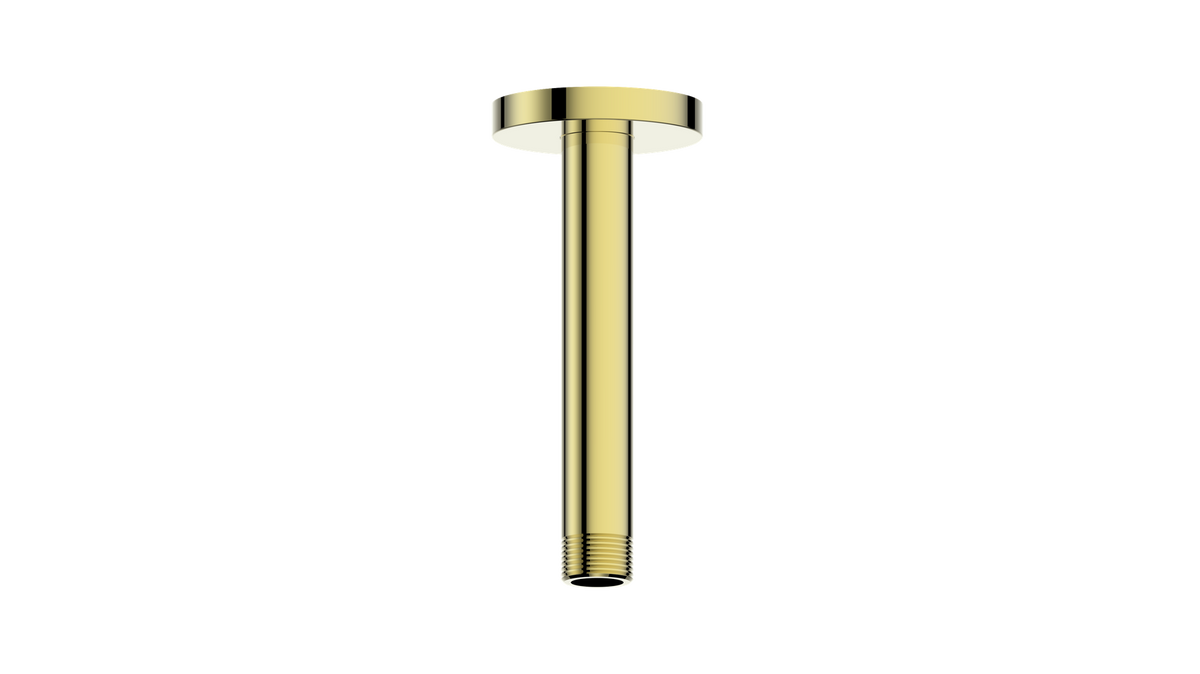 Vogt Round 6" Ceiling Mount Shower Arm - Brushed Gold