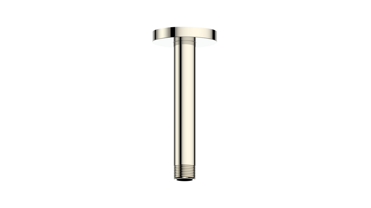 Vogt Round 6" Ceiling Mount Shower Arm - Polished Nickel
