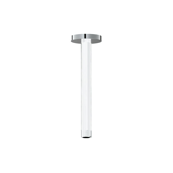 Vogt Round 8" Ceiling Mount Shower Arm - Chrome/Glossy White