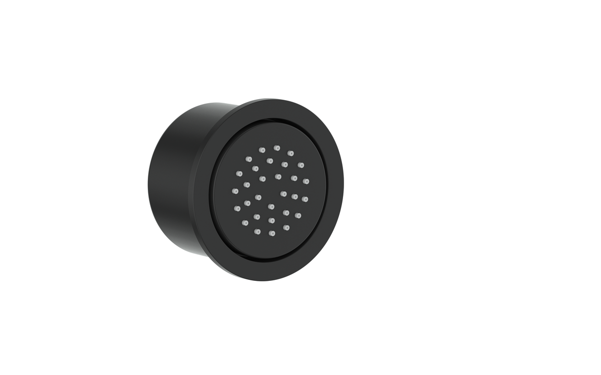 Vogt Round Built-in Body Jet - Matte Black