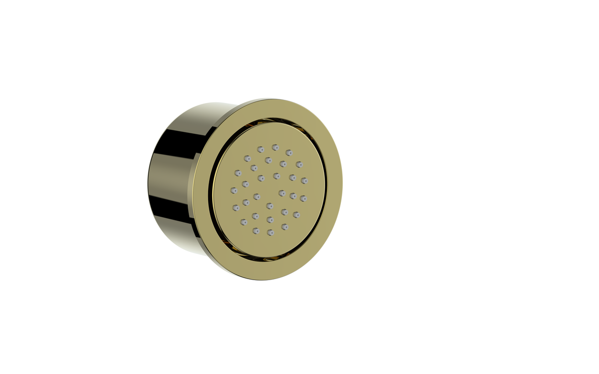 Vogt Round Built-in Body Jet - Brushed Gold