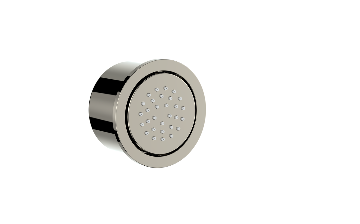 Vogt Round Built-in Body Jet - Polished Nickel