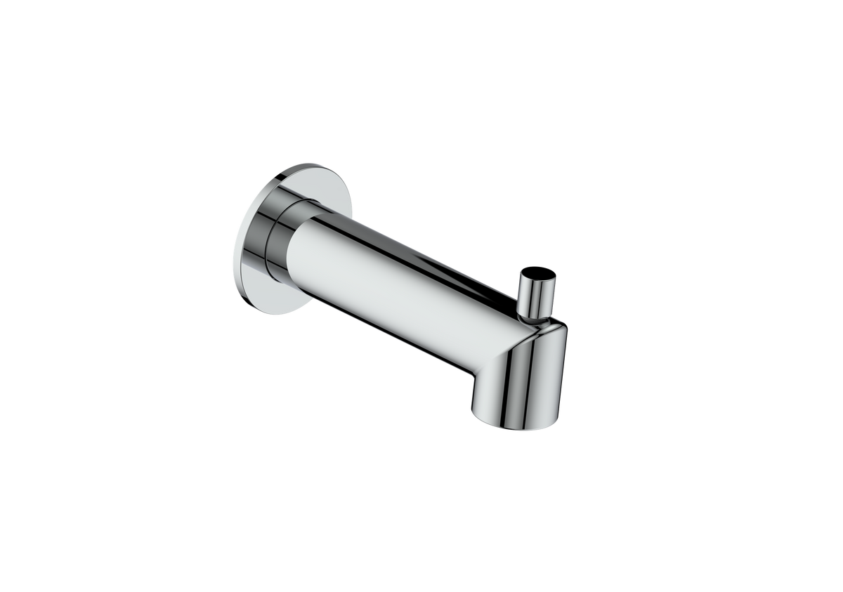 Vogt Round Slip-on Tub Spout with Diverter - Chrome