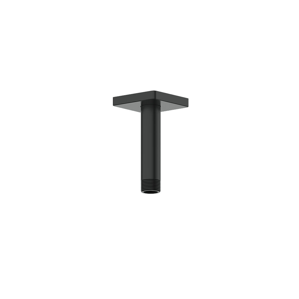 Vogt Square 4" Ceiling Mount Shower Arm - Matte Black