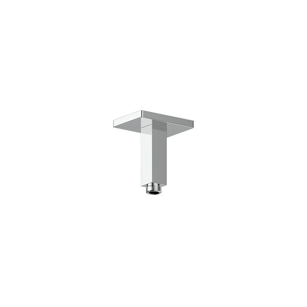 Vogt Square 4" Ceiling Mount Shower Arm with Square Tube - Chrome