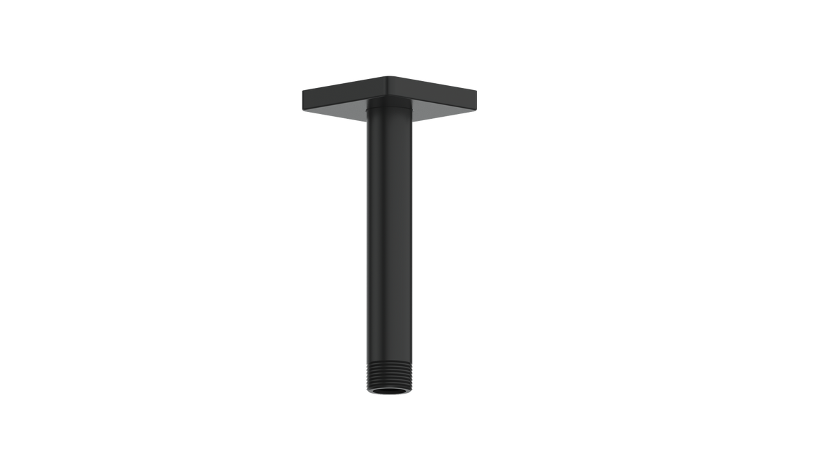 Vogt Square 6" Ceiling Mount Shower Arm - Matte Black