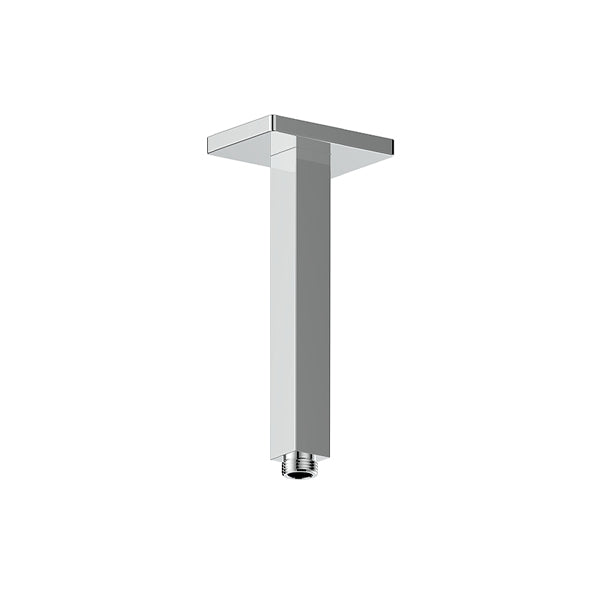Vogt Square 8" Ceiling Mount Shower Arm with Square Tube - Chrome