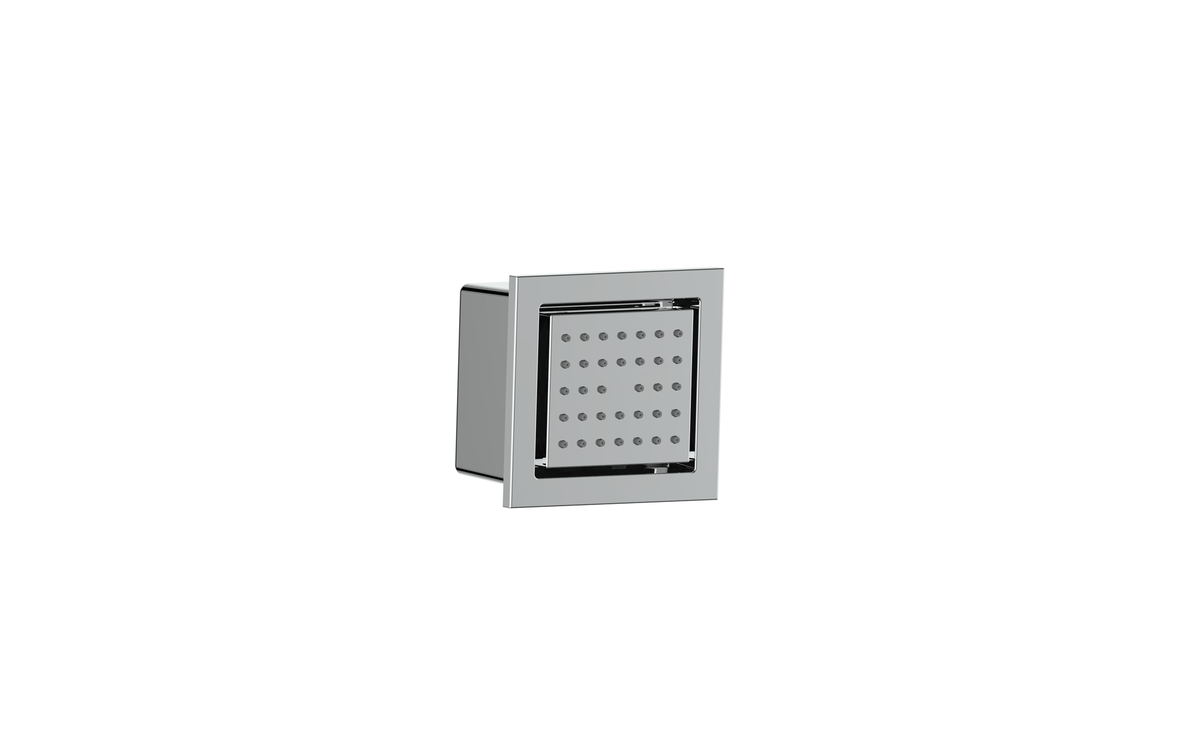 Vogt Square Built-in Body Jet - Chrome