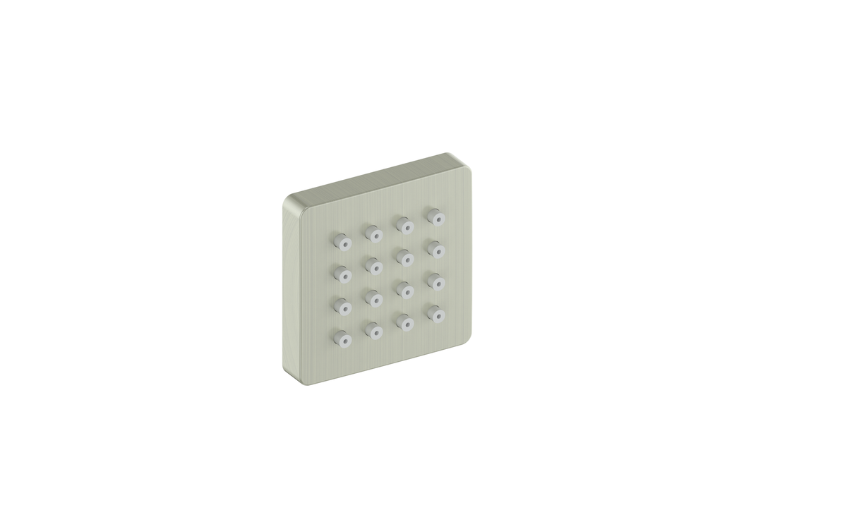 Vogt Square Exposed Body Jet - Brushed Nickel