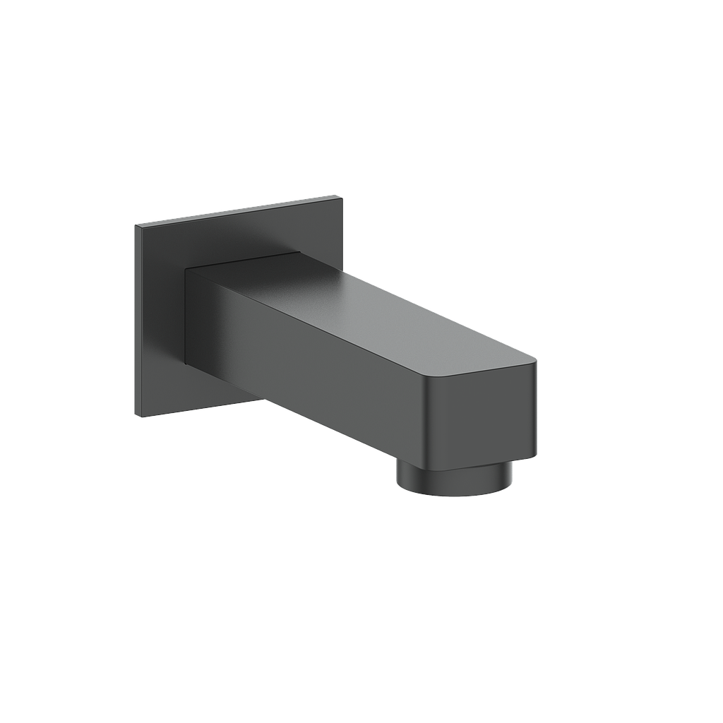 Vogt Square Slip-on Tub Spout - Matte Black