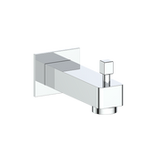 Vogt Square Slip-on Tub Spout with Diverter - Chrome