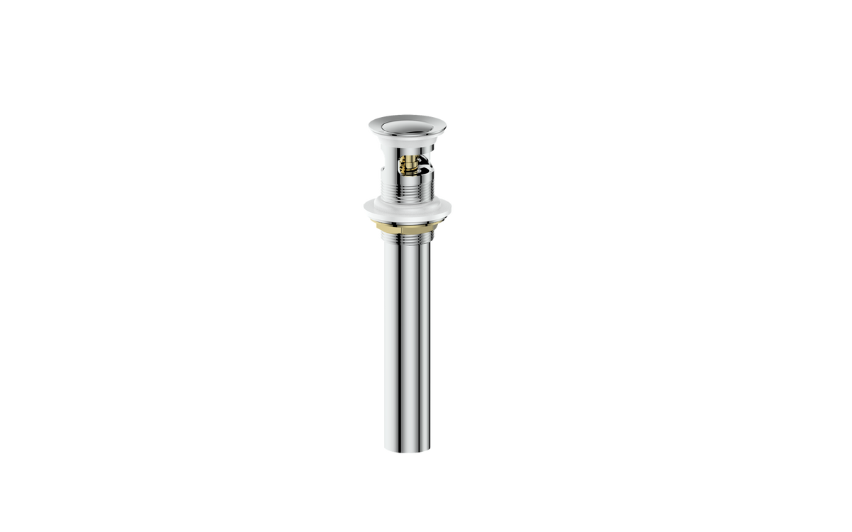 Vogt Standard Pop-up Drain with Overflow - Chrome