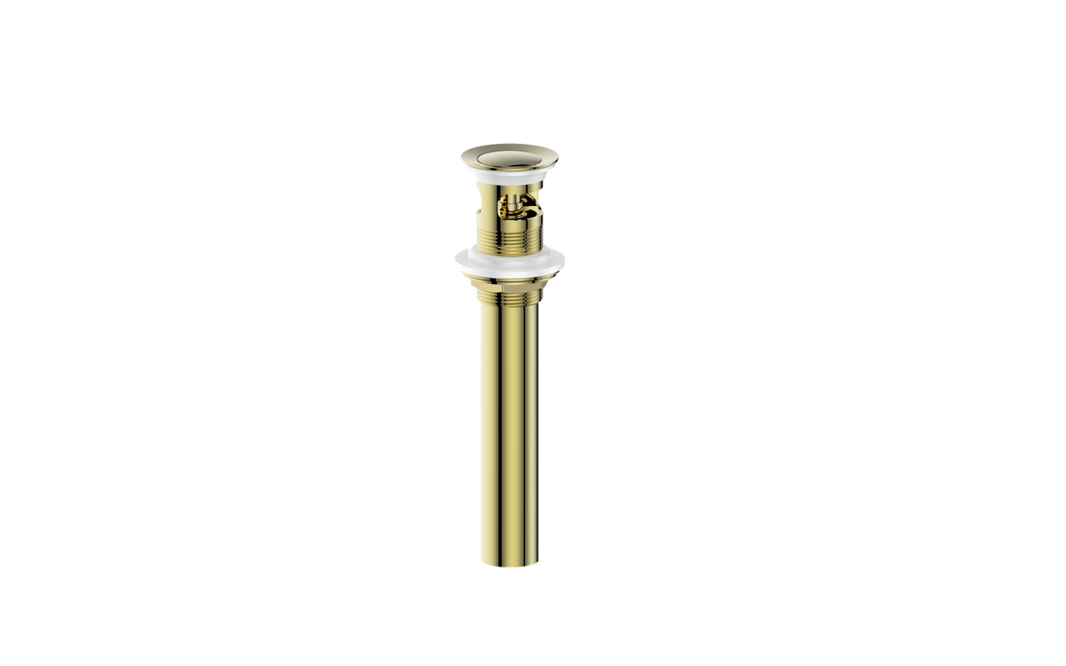Vogt Standard Pop-up Drain with Overflow - Brushed Gold