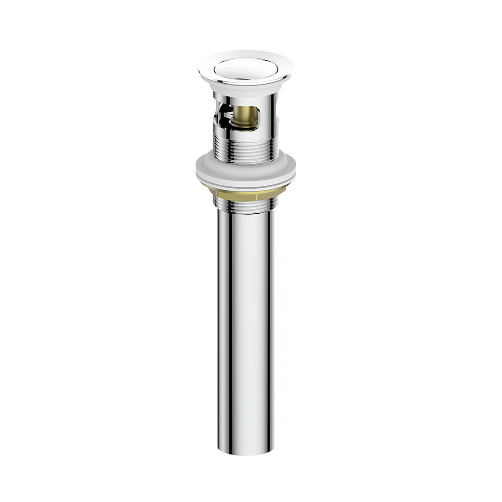 Vogt Standard Pop-up Drain with Overflow - Glossy White