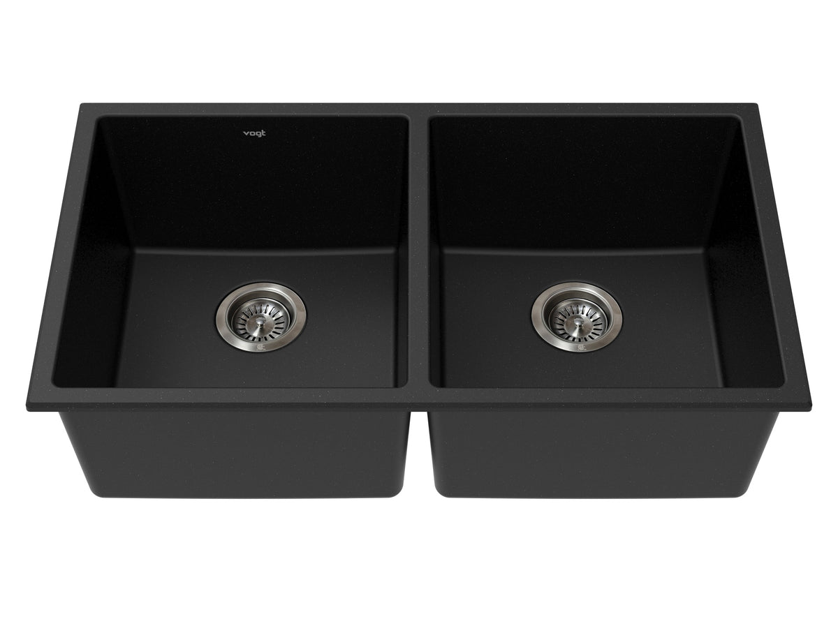 Vogt Vogranite Bludenz GS Sink 32"x18"x9" - Onyx Black