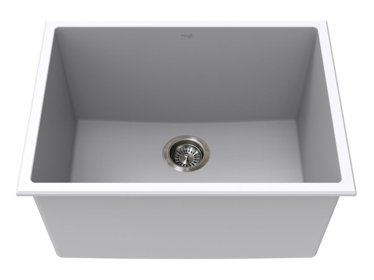 Vogt Vogranite Mitterdorf GS Sink 25"x19"x12" - Powder Grey