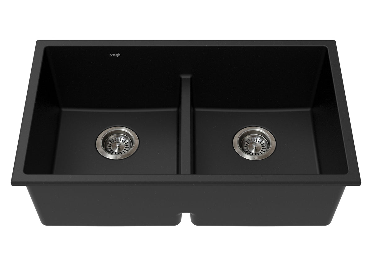 Vogt Vogranite Modling GS Low Divide Sink 30"x18"x9" - Onyx Black