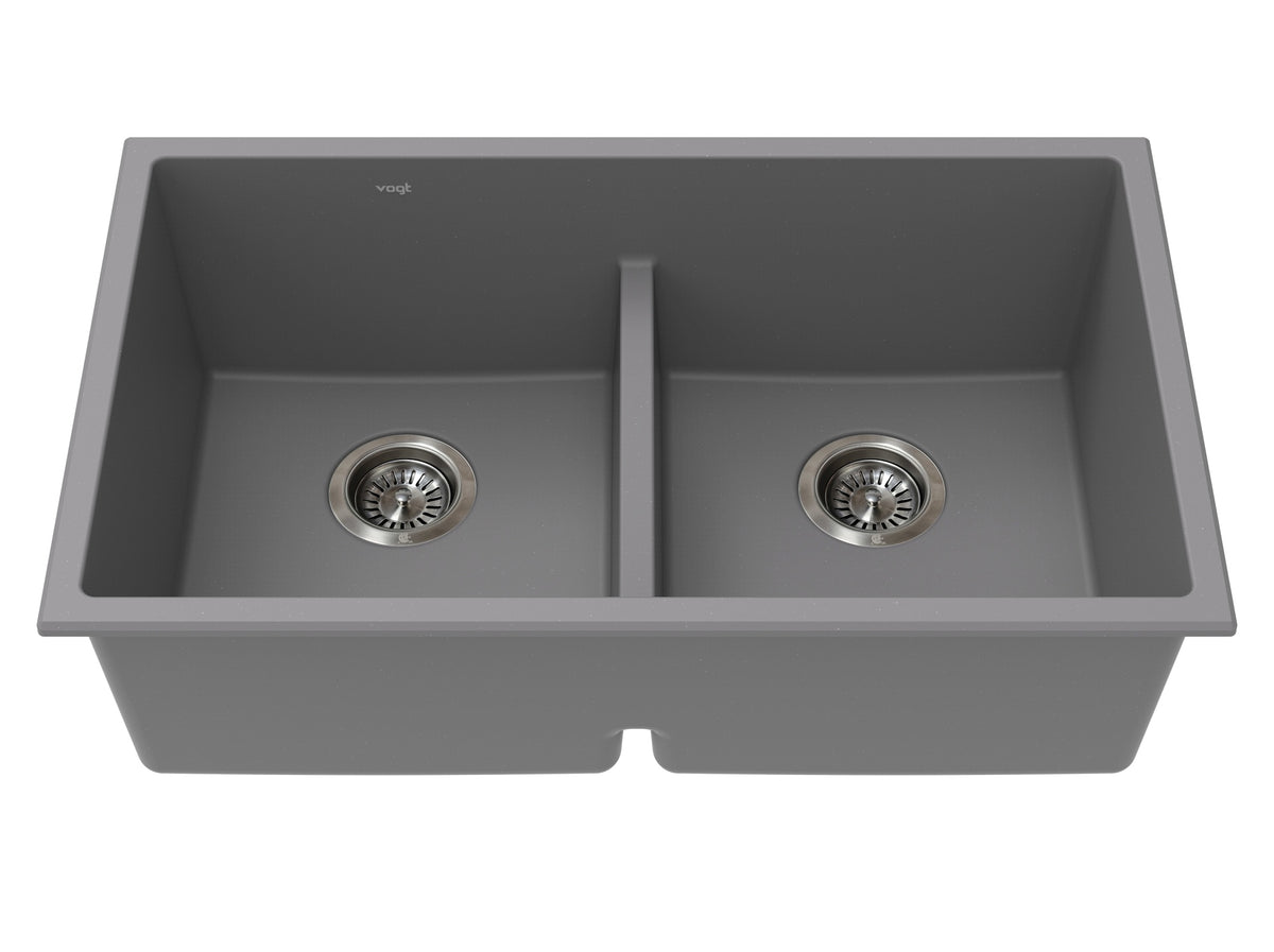 Vogt Vogranite Modling GS Low Divide Sink 30"x18"x9" - Metropolitan Grey