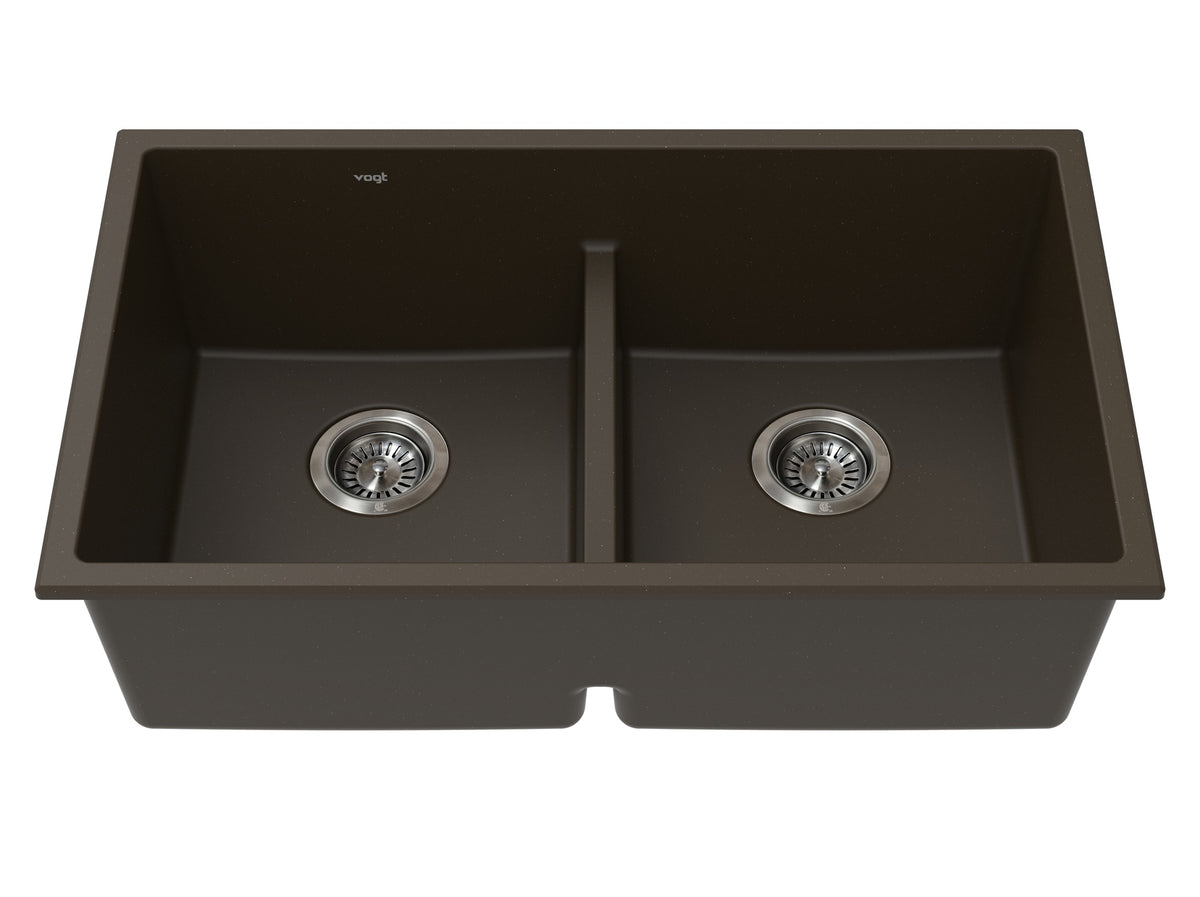 Vogt Vogranite Modling GS Low Divide Sink 30"x18"x9" - Java Brown