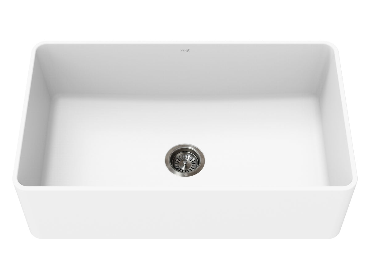 Vogt Vogranite Neustadt GS Apron Front Sink - Frost White