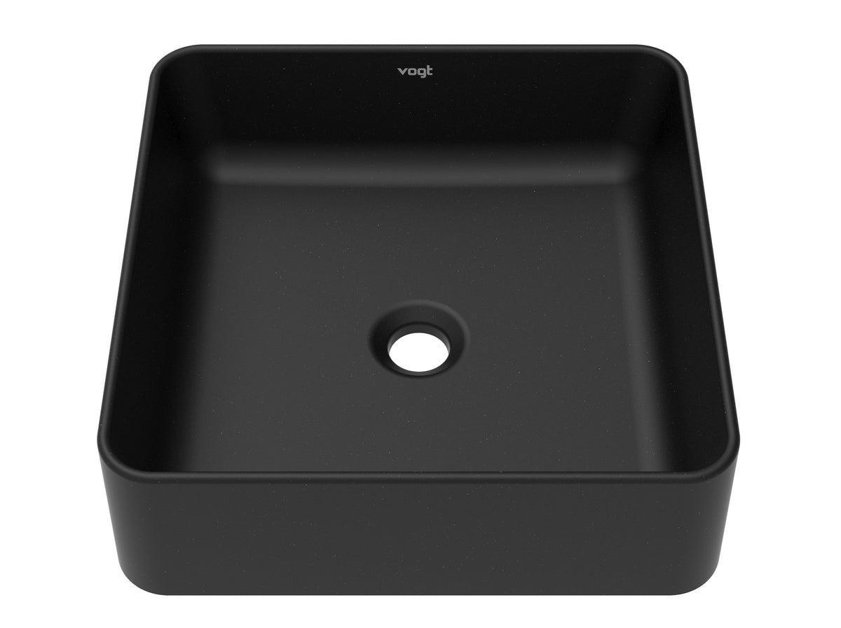 Vogt Quadrat Vogranite Vessel Sink - Onyx Black