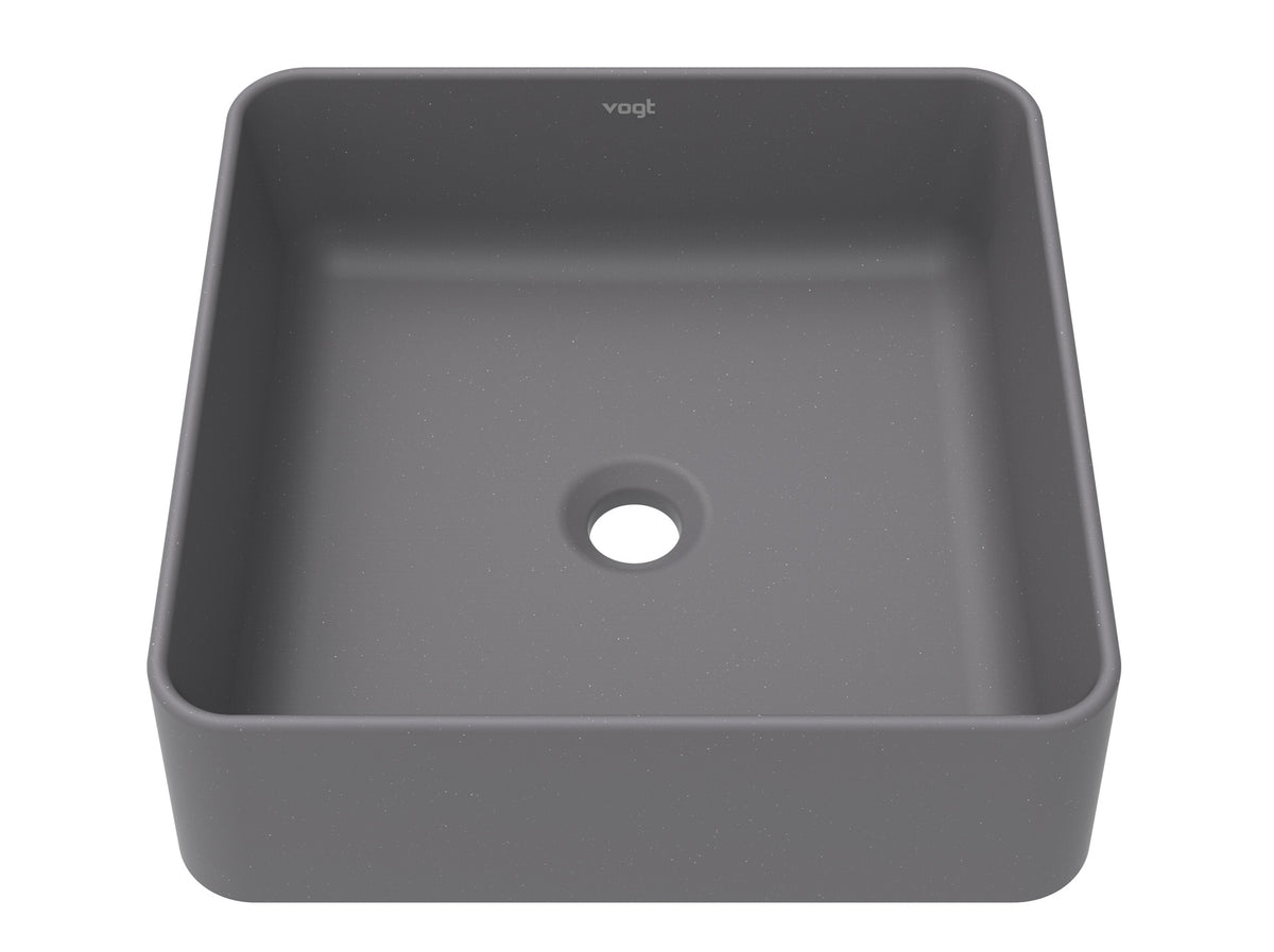 Vogt Quadrat Vogranite Vessel Sink - Metropolitan Grey