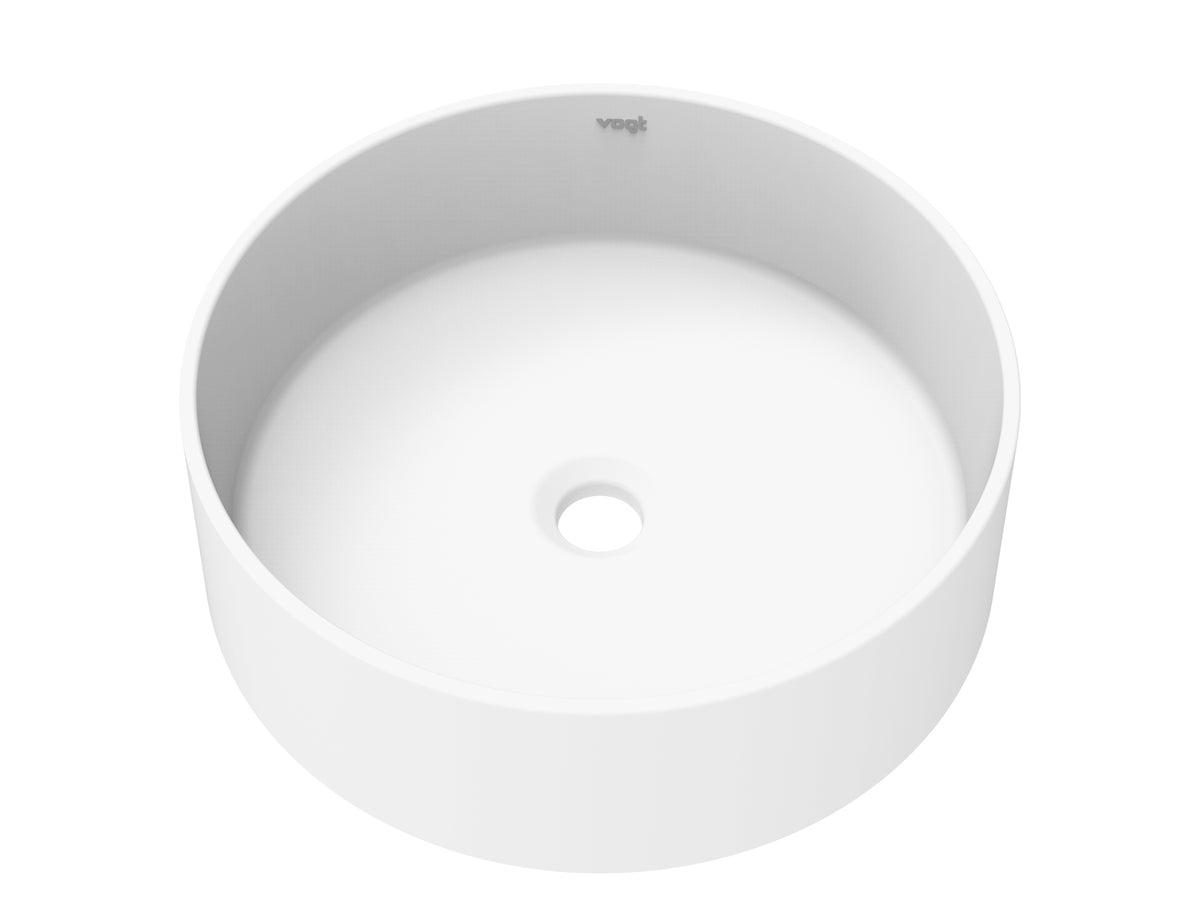Vogt Runden Vogranite Vessel Sink - Frost White