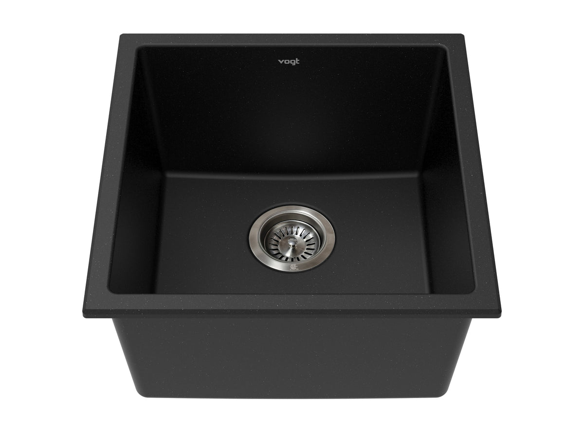 Vogt Vogranite Vienna GS Sink 17"x17"x9" - Onyx Black