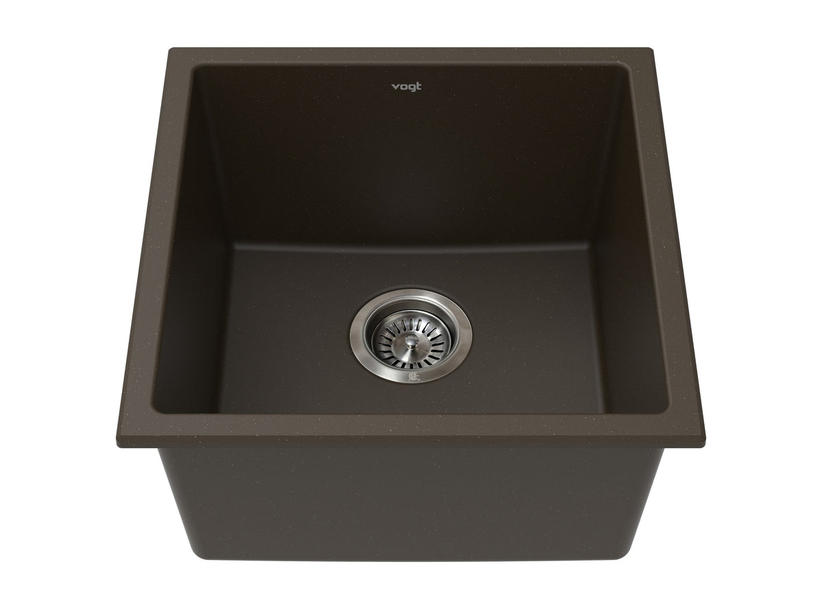 Vogt Vogranite Vienna GS Sink 17"x17"x9" - Java Brown