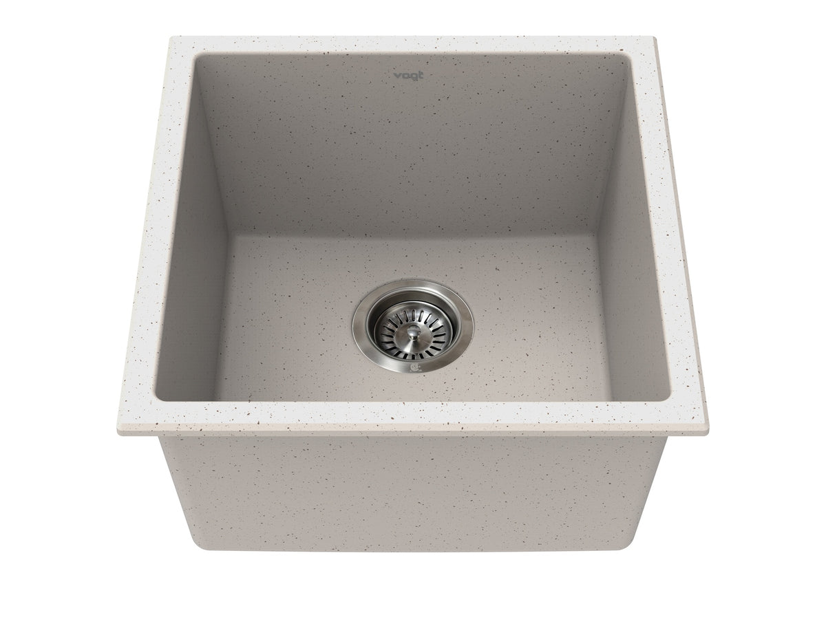 Vogt Vogranite Vienna GS Sink 17"x17"x9" - Powder Grey