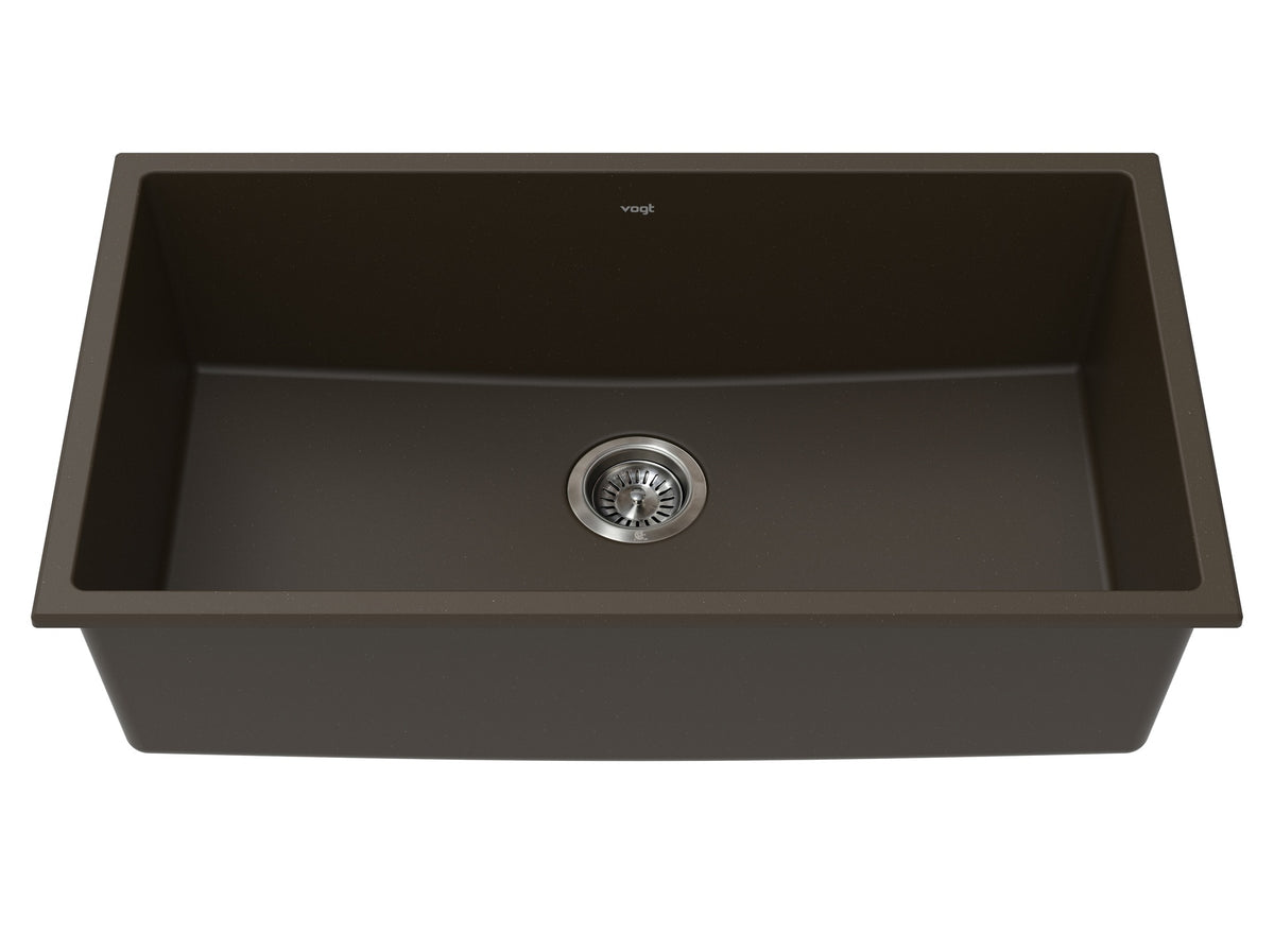 Vogt Vogranite Wolfsberg GS Sink 32"x18"x9" - Java Brown