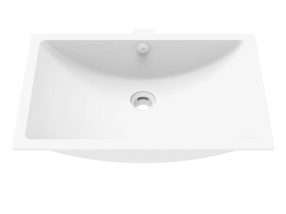 Vogt Zell Vogranite Undermount Vanity Sink - Frost White
