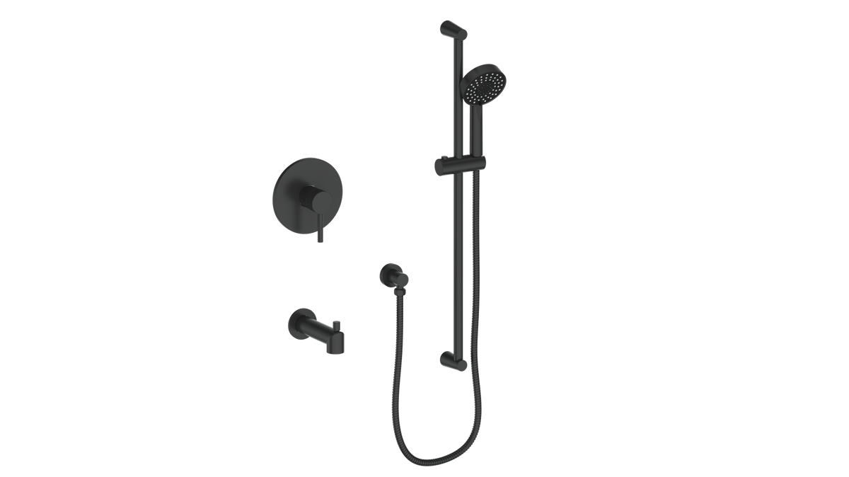 Vogt Worgl 1-Way PB Shower Kit - Matte Black