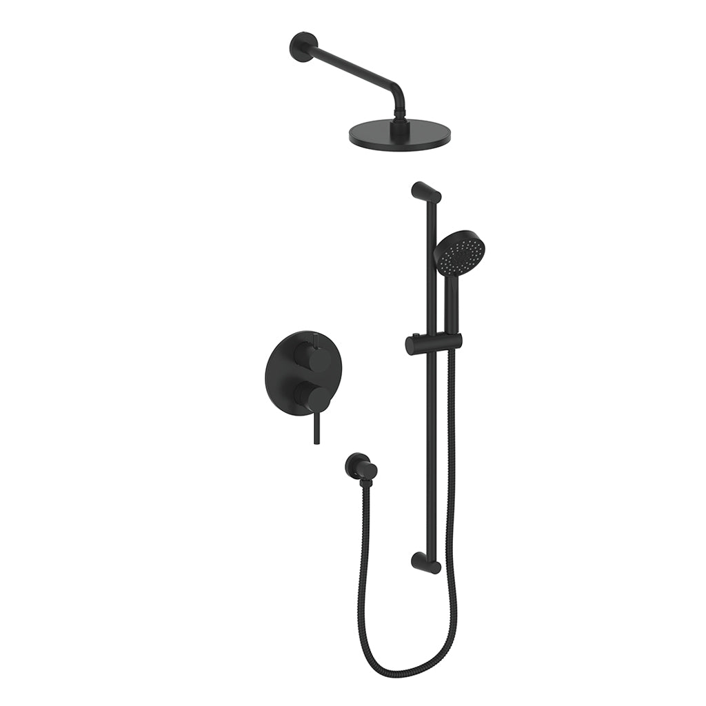 Vogt Worgl 2-Way PB Shower Kit - Matte Black