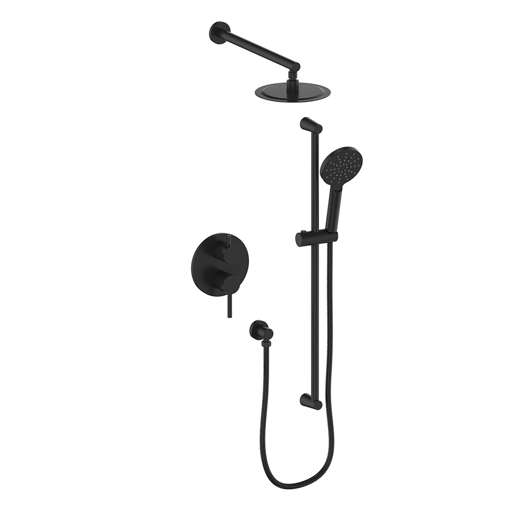 Vogt Worgl 2-Way PB Shower Kit - Matte Black