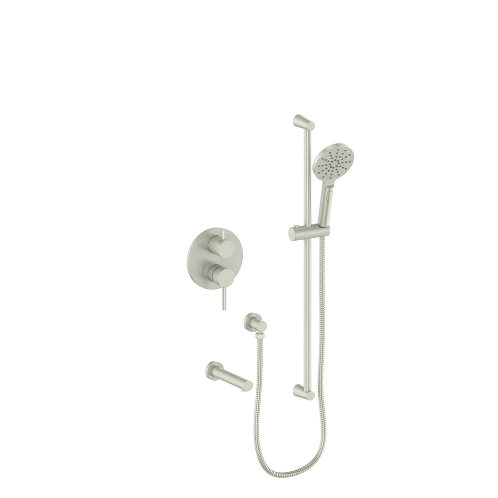 Vogt Worgl 2-Way PB Shower Kit - Brushed Nickel