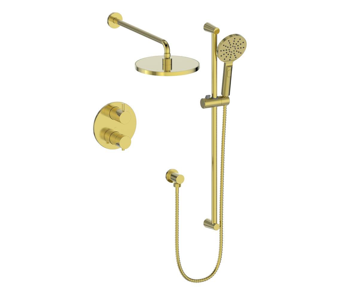 Vogt Worgl 2-Way TH Shower Kit - Brushed Gold