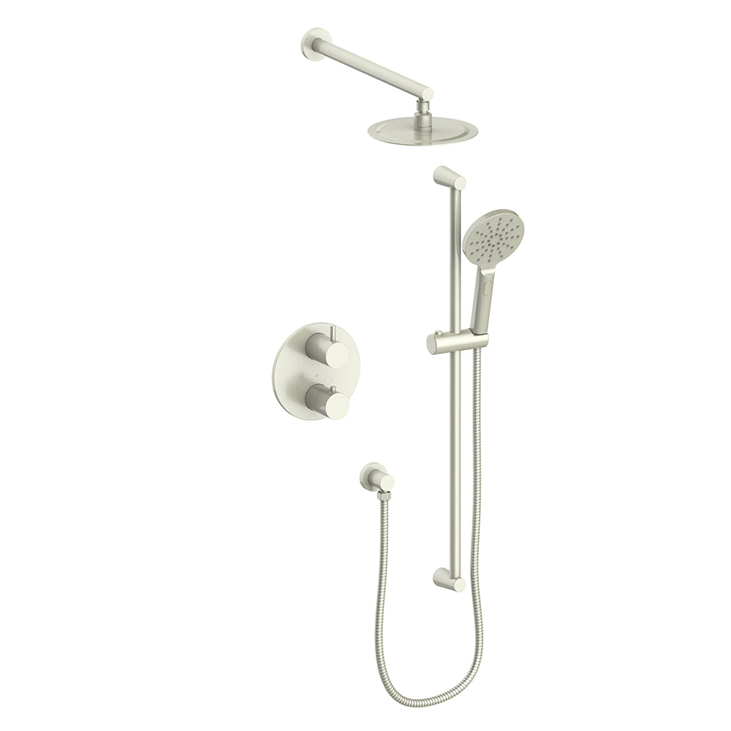 Vogt Worgl 2-Way TH Shower Kit - Brushed Nickel