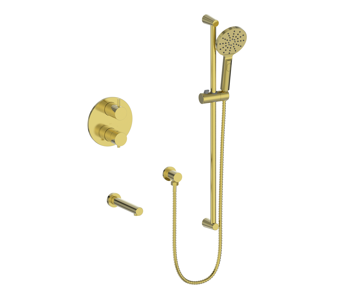 Vogt Worgl 2-Way TH Shower Kit - Brushed Gold