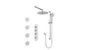 Vogt Worgl 3/4" High-Flow TH Shower Kit with Body Jets - Chrome